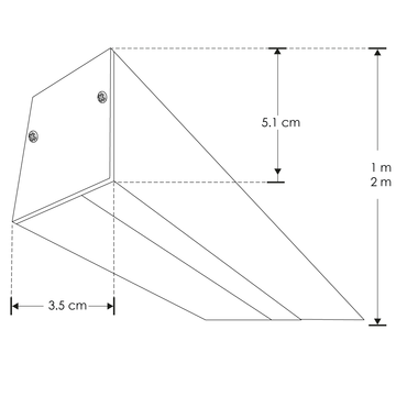 Luminario lineal bajo deslumbramiento 80W 127V para suspender 2m de longitud con difusor plano opciones color de luz de iLumileds