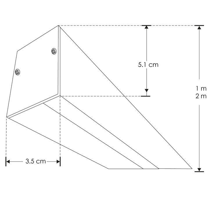 Luminario lineal bajo deslumbramiento 80W 127V para suspender 2m de longitud con difusor plano opciones color de luz de iLumileds