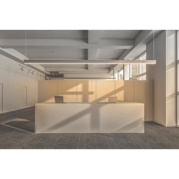 Luminario lineal bajo deslumbramiento 40W 127V para suspender 1m de longitud con difusor plano opciones color de luz de iLumileds