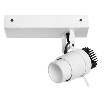 Proyector blanco para sobreponer PROLIT 11.8w 1930lm 32° opciónes color luz neutro cálido y neutro de Normalit