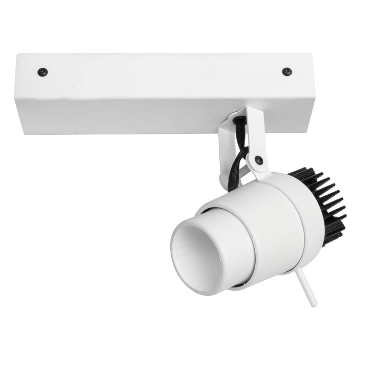 Proyector blanco para sobreponer PROLIT 11.8w 1930lm 32° opciónes color luz neutro cálido y neutro de Normalit