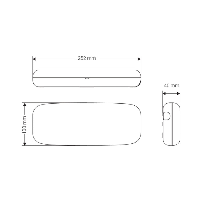 Luminario de emergencia Stylo para sobreponer opciones flujo lumínico, autonomía 1.5hr de Normalux