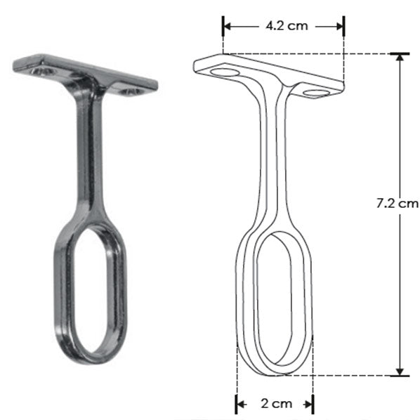Kit de 2 soportes de techo para perfil ILUPA1401 (No se vende individual)
