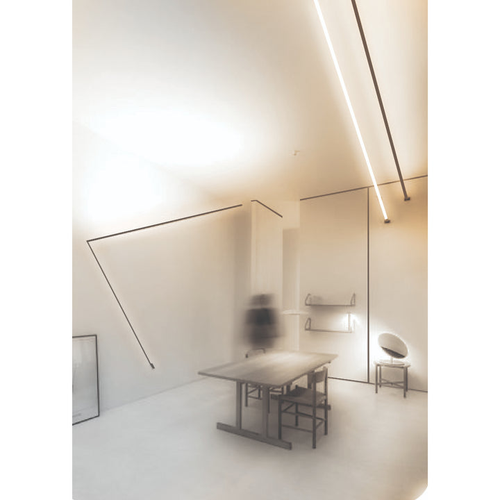 Luminario Skyline con mica difusa de 5m para tensar de muro a muro 14.4w/m, opciones color de luz de iLumileds