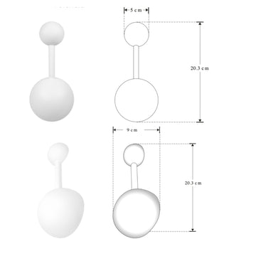 Luminario doble esfera con una salida de luz indirecta simétrica para muro 7W 3000K de iLumileds