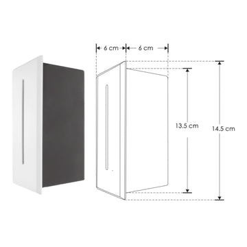 Luminario rectangular de cortesia franja de luz para empotrar en muro 3W 85-265V ca de iLumileds