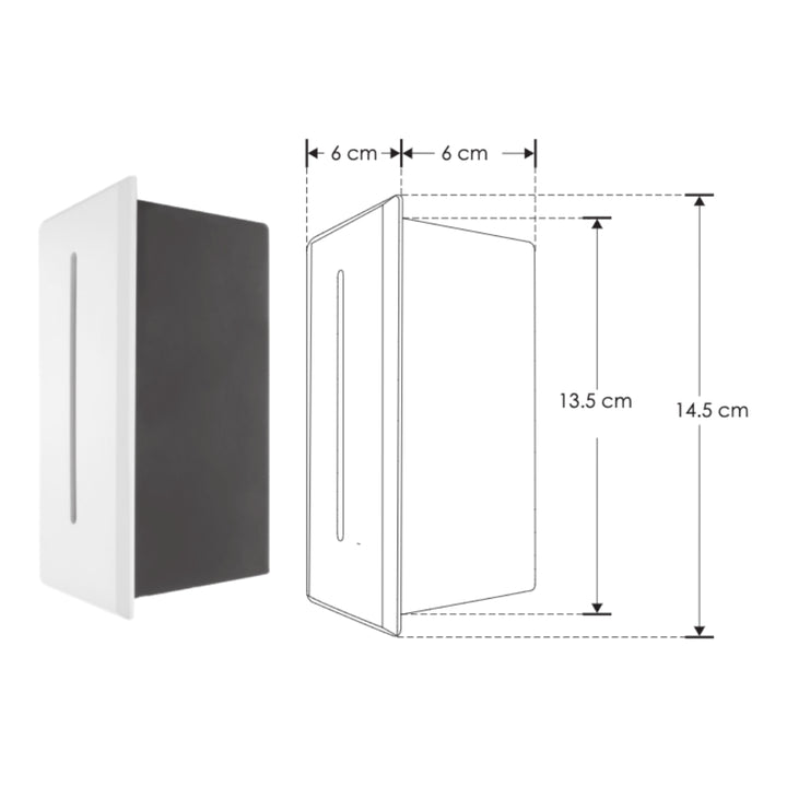 Luminario rectangular de cortesia franja de luz para empotrar en muro 3W 85-265V ca de iLumileds