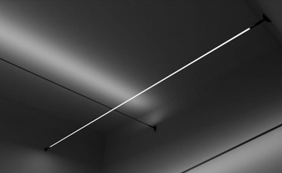 Luminario Skyline Acabado Negro 20m para tensar de muro a muro crea lineas de luz directa o indirecta 10w/m opciones color de luz de iLumileds