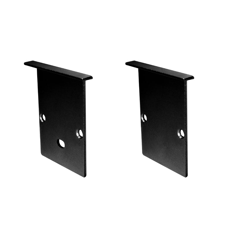 Kit de 2 tapas laterales negras para perfil de aluminio ILUPA3551NUGRC de aluminio de iLumileds