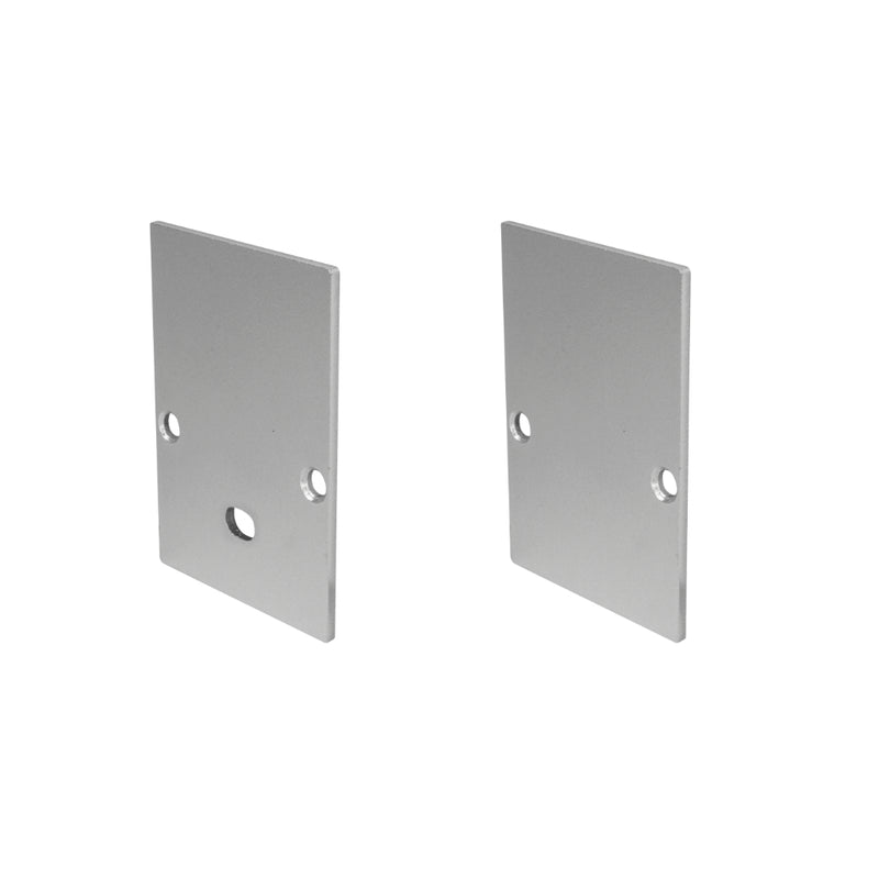 Kit de 2 tapas laterales para perfil de aluminio ILUPA3551UGR de aluminio de iLumileds (No se vende individual)