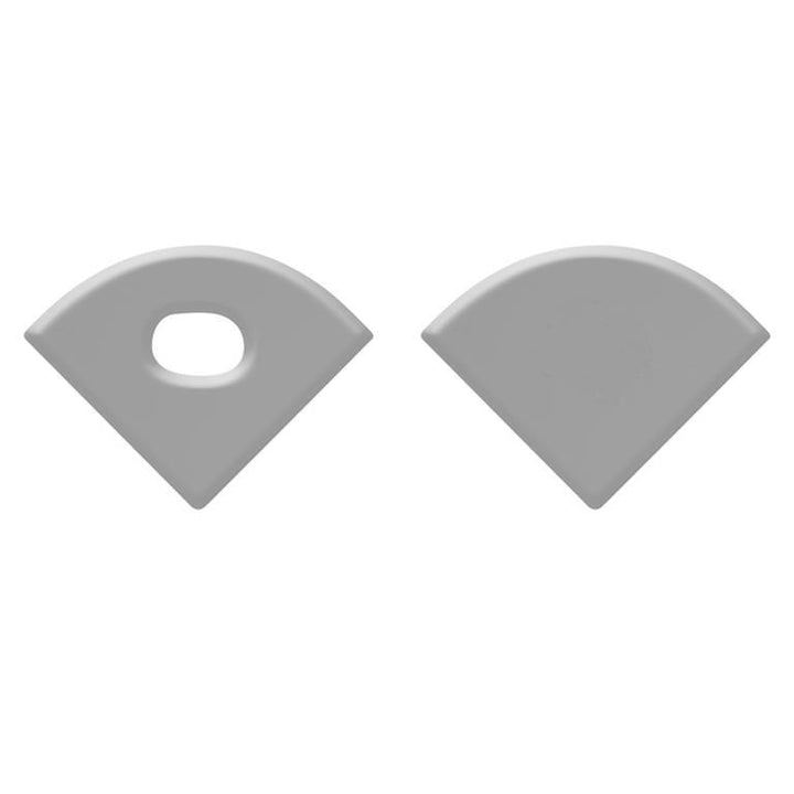 Kit de 2 tapas laterales para perfil de aluminio PA1616 de plástico (No se vende individual)