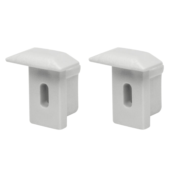 Kit de 2 tapas laterales, para perfil de aluminio ILUPA1009, de plástico de iLumileds (No se vende individual)
