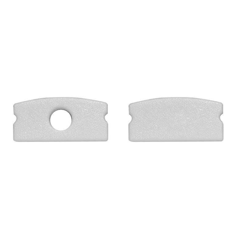 Kit de 2 tapas laterales para perfil de aluminio ILUPA1205 de plástico (No se vende individual)