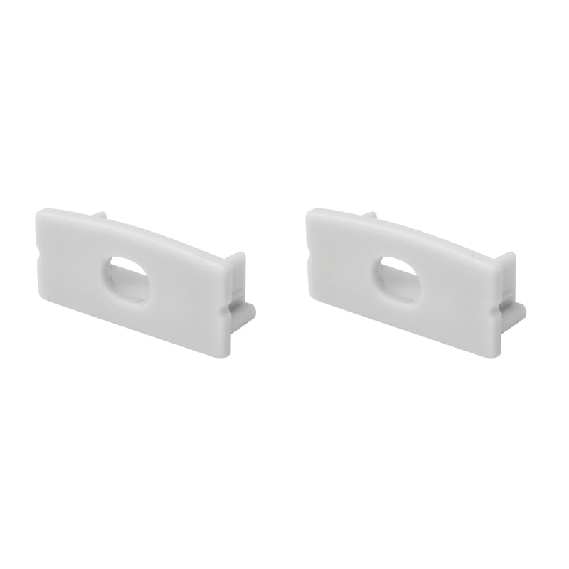 Kit de 2 tapas laterales, para perfil de aluminio ILUPA2310, de plástico de iLumileds (No se vende individual)