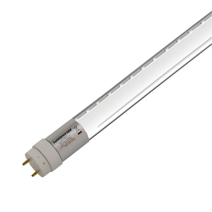 Tubo LED T8 Top Tube transparente 18w 100-240V luz fría (6500K) Lumiance (Caja 25pz)