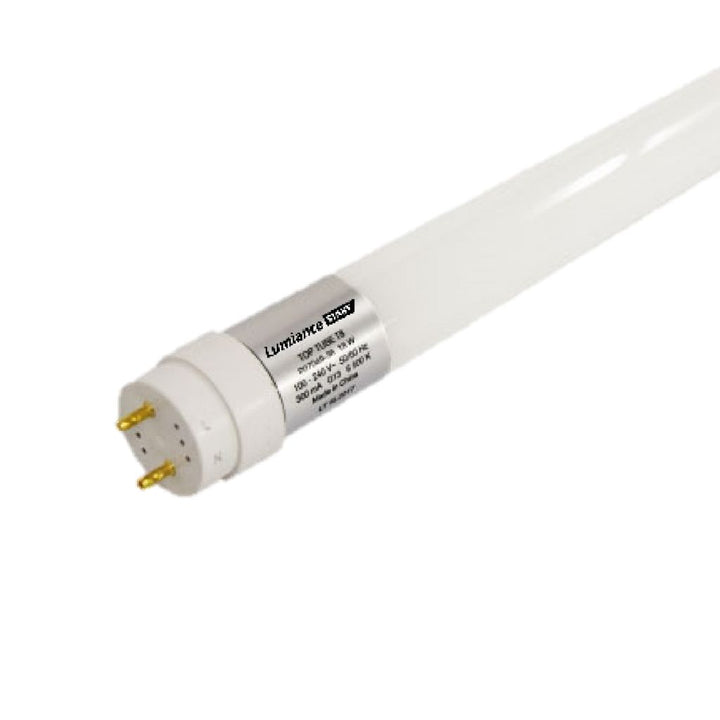 Tubo Top Tube LED T8 18w opalinio 100-240V luz fría (6500K) conexión ambos lados Lumiance (Venta múltiplos 25pz)