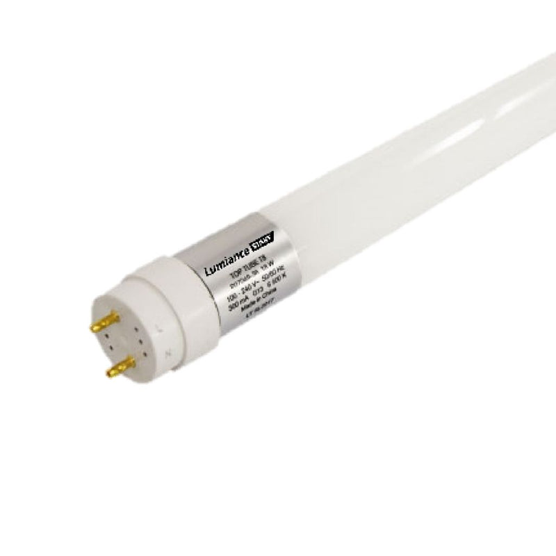 Tubo Top Tube LED T8 18w opalinio 100-240V luz fría (6500K) conexión ambos lados Lumiance