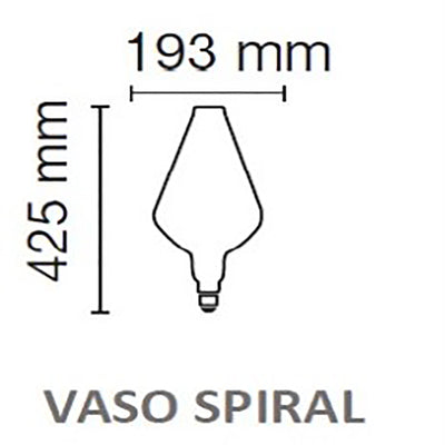 Foco LED XL Vase Espiral Vintage 4.5W Luz +cálida marca Ledvance