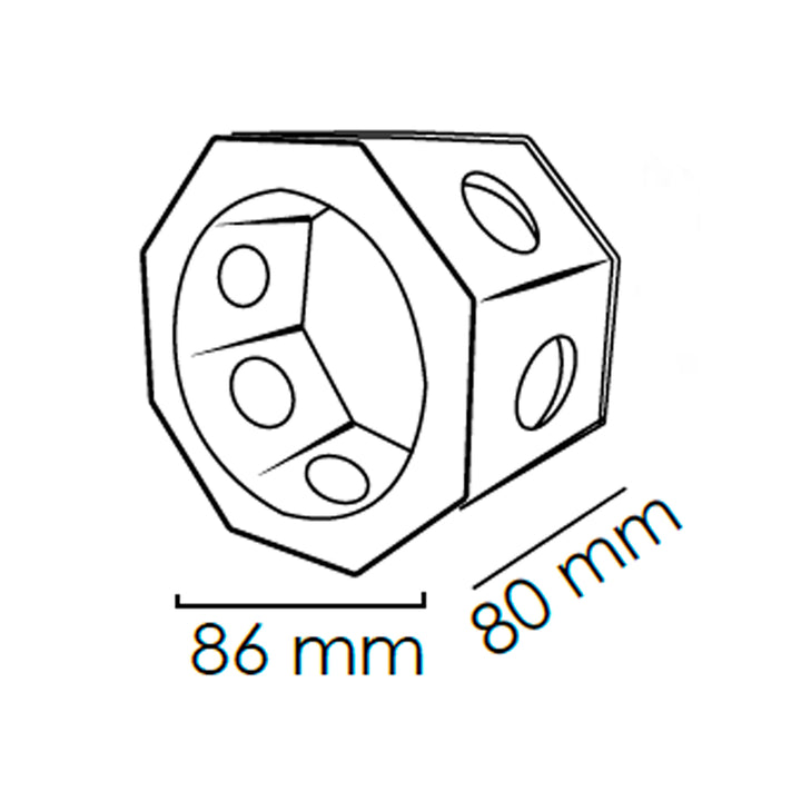 Bote Integral de Hoja de Lata R-20 - 50W - 8cm -