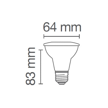 PAR 20 LED SUPERSTAR 5.5W Atenuable 2700K 25° marca Ledvance
