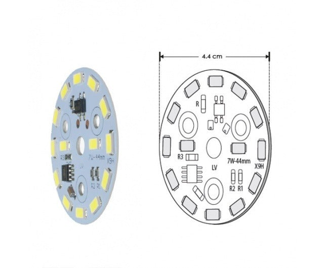 Módulo LED tipo pastilla 12W 130Vca opciones color de luz Neutro Cálido / Neutro Frío de iLumileds