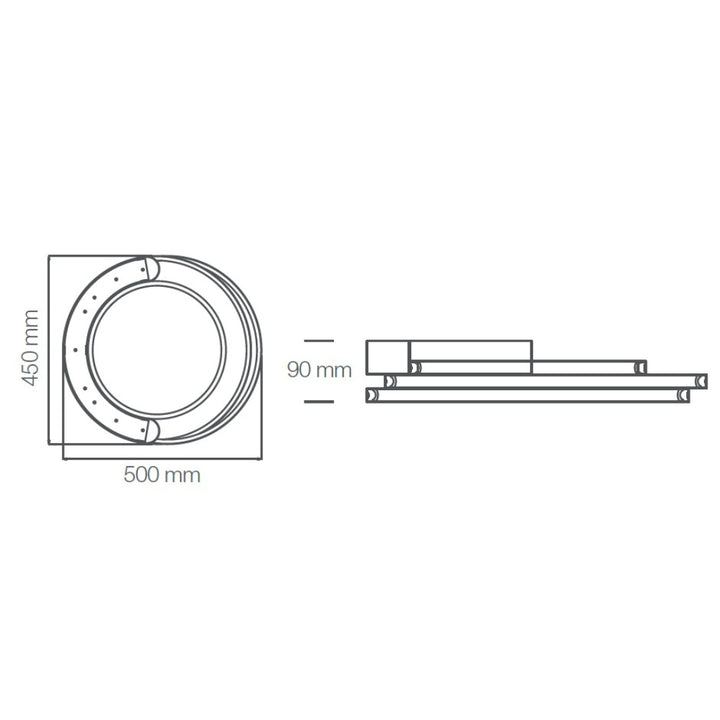 Luminario sobreponer Ceiling Deco Smart+ Wifi 27W RGB + Luz Cálida + Luz Fría control con Alexa y Google Home de Ledvance