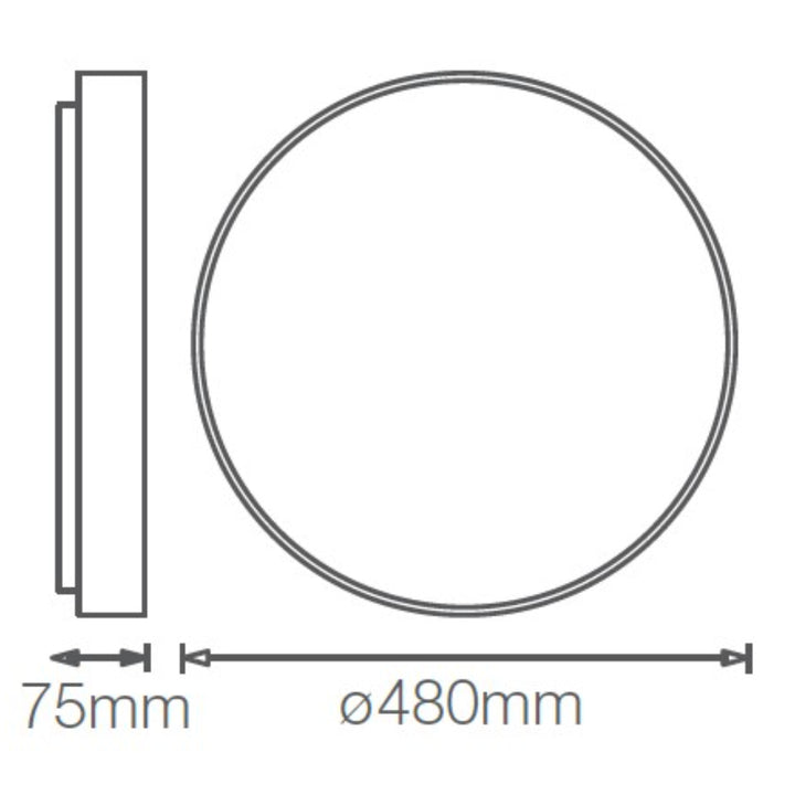 Luminario sobreponer Design Plafon Smart+ Wifi 32W RGB + Luz Cálida + Luz Fría (Ø48cm) controla con App, Alexa y Google Home de Ledvance